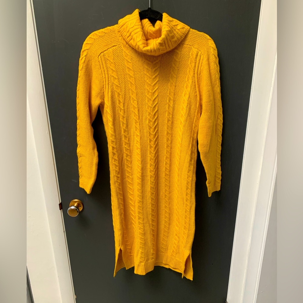 Ann Taylor Goldenrod Sweater Dress Size XSP